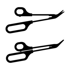 Canvas Print - Long handled nail scissors