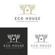 Ecology house. Three versions 