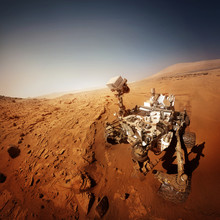 Mars Rover. Elements Of This Image Furnished By NASA