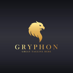 Wall Mural - Gryphon logo. Gryphon head.