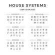 © motorama - Set line icons of house systems