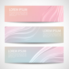 abstract header white wave vector design.blue pink purple pastel background