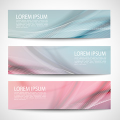 Wall Mural - abstract header white wave vector design.blue pink purple pastel background
