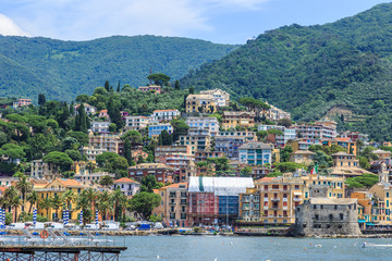 Wall Mural - Medieval castle in Rapallo