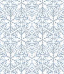 Wall Mural - Hand drawn snowflake pattern