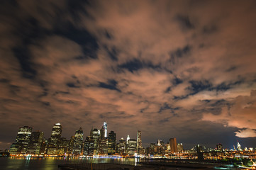 Wall Mural - new york by night