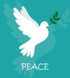 Vector of Peace day card for International peace day