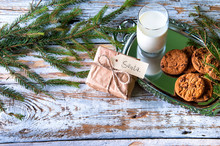 Milk, Cookies And Some Gift For Santa