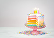 © jfunk - Colorful Birthday Cake with Sprinkles