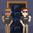 © simpledesign79 - two bodyguards were guarding the door