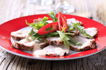 Canvas Print - Roast pork tenderloin