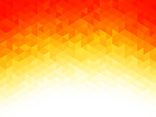 Abstract Background - Colorful Geometrical Shapes, Polygonal Texture For Webdesign - Yellow, Red, Orange Colors