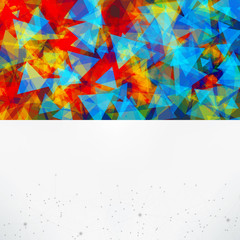 Poster - Abstract background with triangles, lines and gradients 