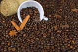 Fototapeta Mapy - Coffee beans background