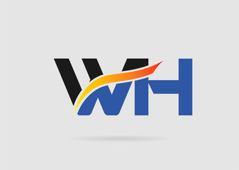 W and H logo vector
