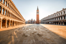 San Marco Main Square In The Morning In Venice