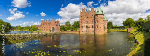 Egeskov Castle, Funen, Denmark. Canvas Print
