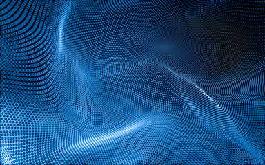 Abstract polygonal space low poly dark background, 3d rendering