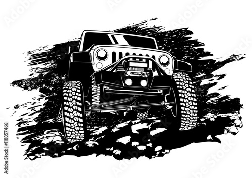 Fotografia  offroad jeep