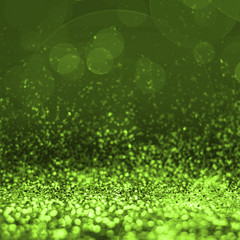 Poster - Abstract lime green glitter perspective to blank background,Stud
