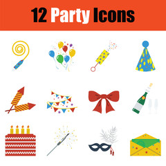 Canvas Print - Party  icon set