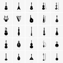 Canvas Print - Stringed musical instruments