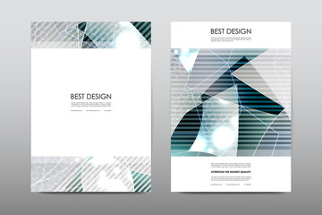 Brochure layout template flyer design vector, Magazine booklet cover abstract background