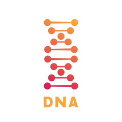 Canvas Print - dna chain icon, logo element on white