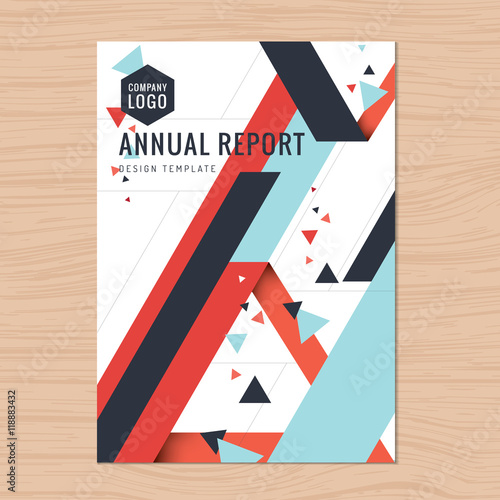 modern clean cover for business proposal annual report brochure