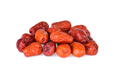 Wall Mural - red date,chinese jujube on white background