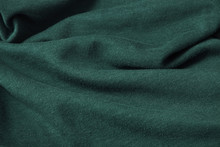 A Full Page Of Ripples Of Fuzzy Emerald Green Fleece Fabric Texture