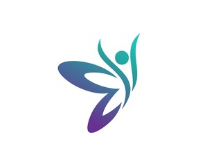 Wall Mural - butterfly logo