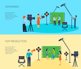 Poster - Filmmaking Process 2 Flat Horizontal Banners 