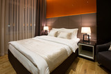 Fototapeta  - Modern luxury hotel suite interior