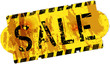 grungy sale sign, vector