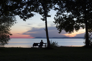 Evening at the lake