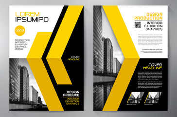 Wall Mural - Business brochure flyer design a4 template.