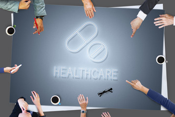 Wall Mural - Cure Health Medical Drugs Concept