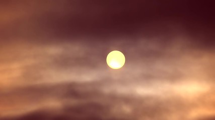 Wall Mural - full moon on a scarlet sky.
