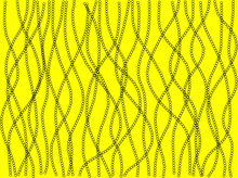 An Abstract Background In The Form Of Threads Of Circles On Yellow
