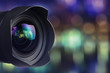 Camera Lens with bokeh background