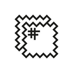 patch icon on white background