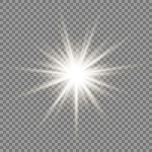 Vector Transparent Sunlight Special Lens Flare Light Effect