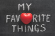 my favorite things heart