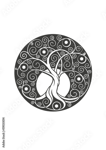 Download Tree Mandala Stock Vector Adobe Stock