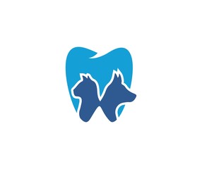 Sticker - Pet dental logo