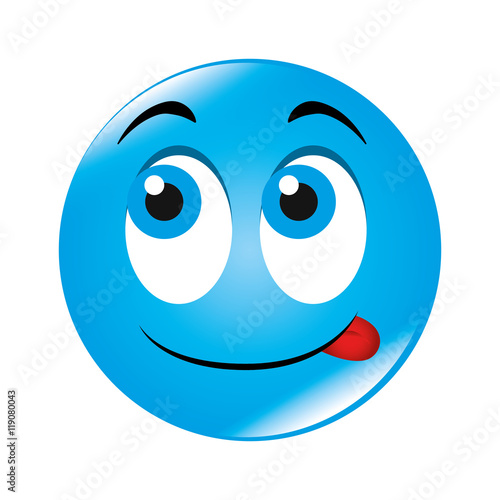 emoticon face cartoon expression of feelings and emotions happiness