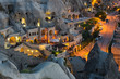 The town Goreme in the night