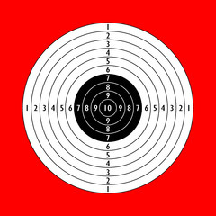 Poster - Blank shooting target