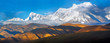 Panorama of Eight-chiliarch Shisha-Pangma in Tibet, Himalayas. L